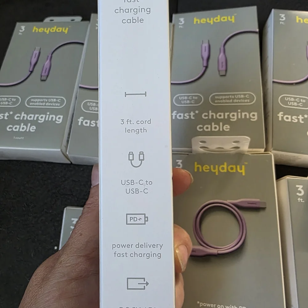 8 Heyday Lavender Fast Charging Cable